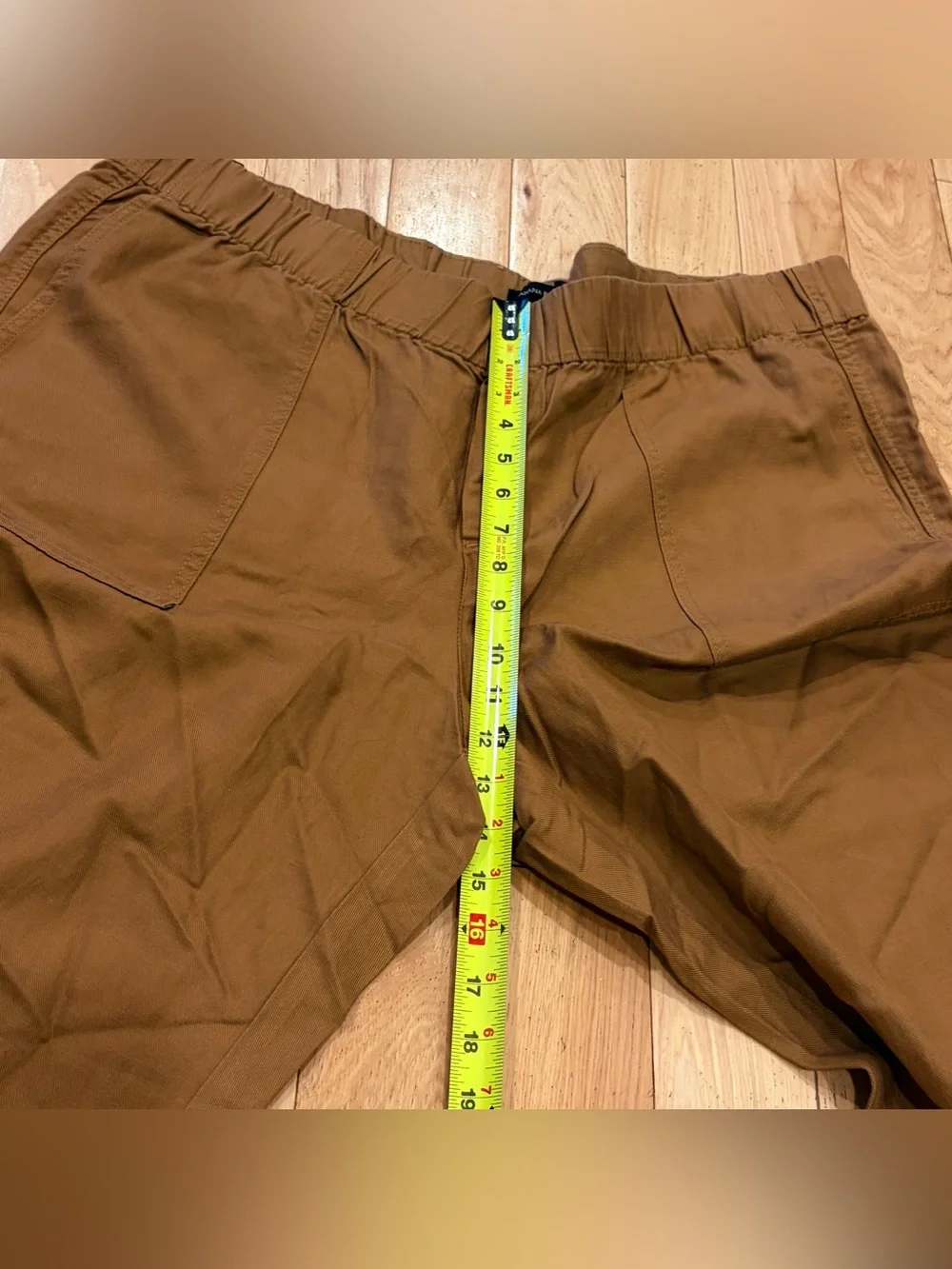 NWT Banana Republic Tapered Crop Linen Trousers in Golden Tan - Women’s Size XXL